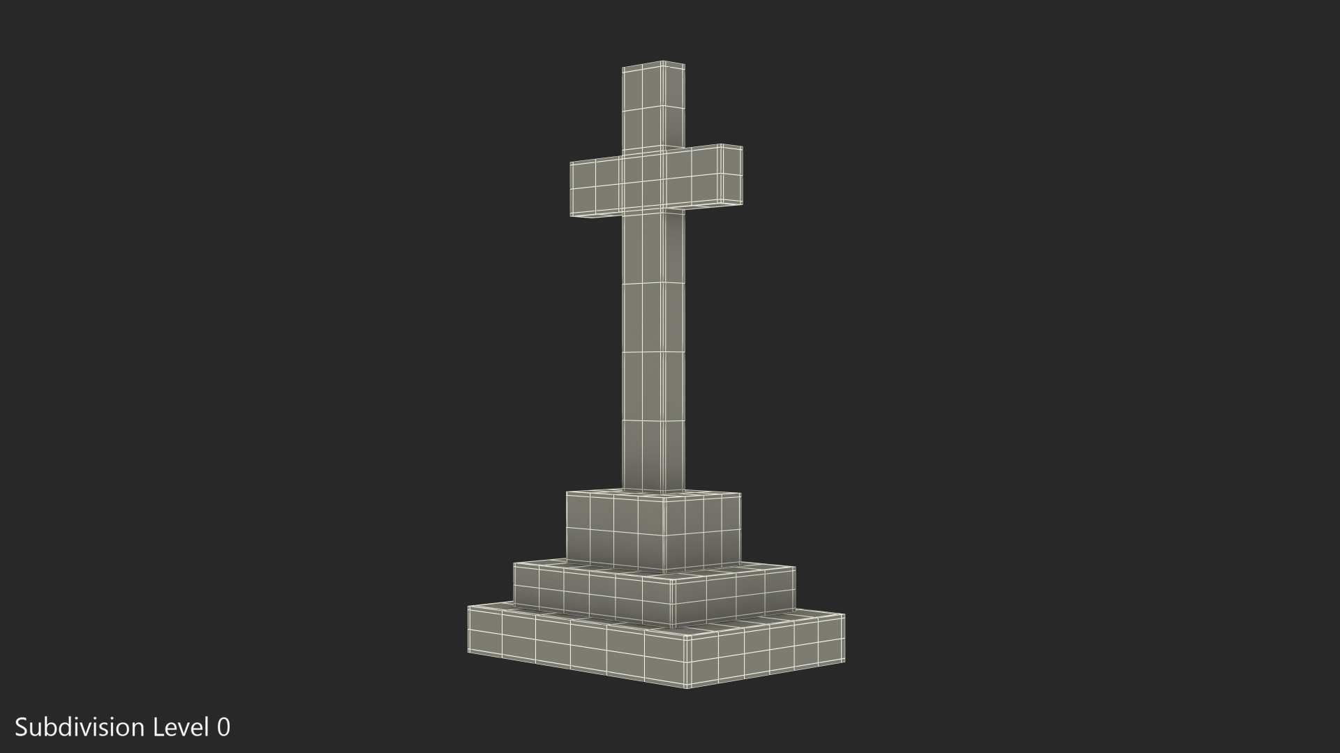 Granite Cross Memorial 3D