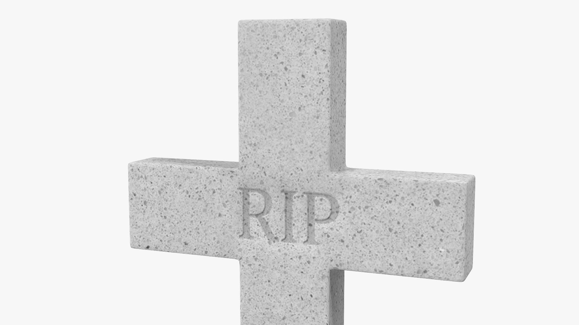 Granite Cross Memorial 3D