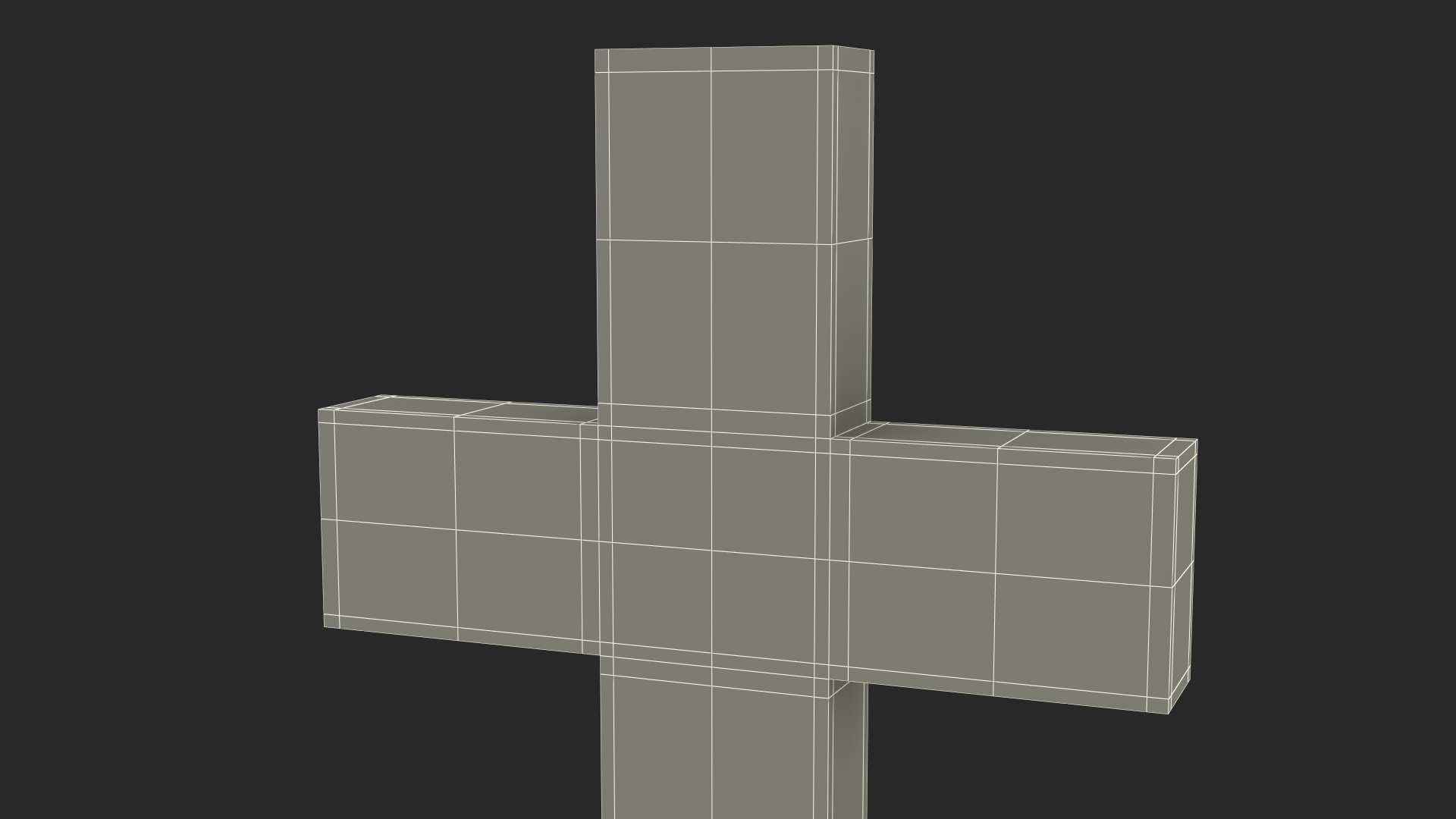 Granite Cross Memorial 3D