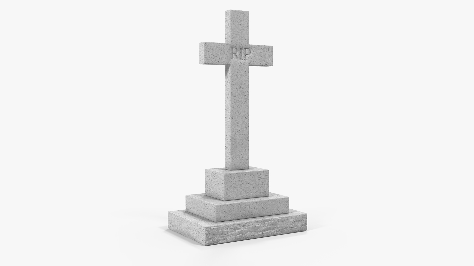 Granite Cross Memorial 3D