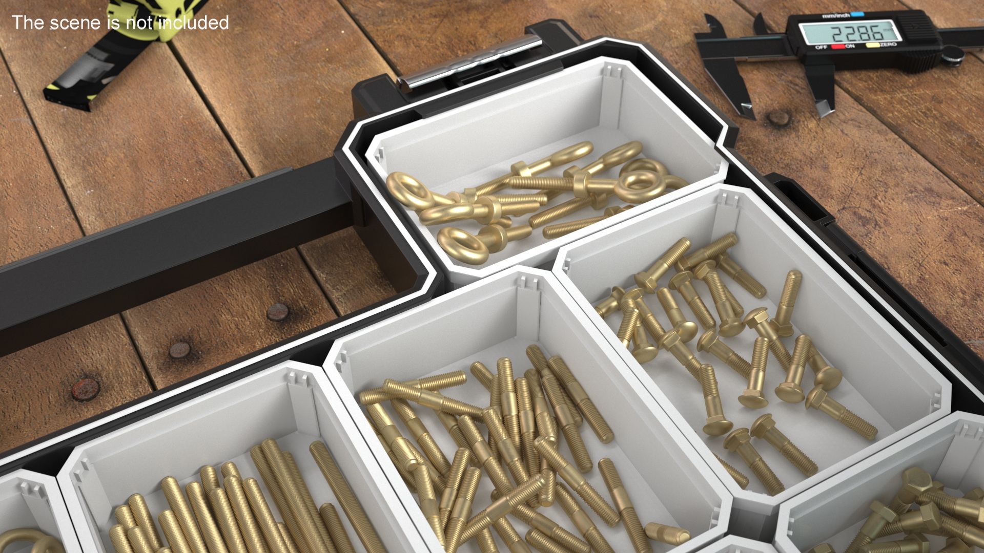 Brass Nut and Bolt Kit 3D