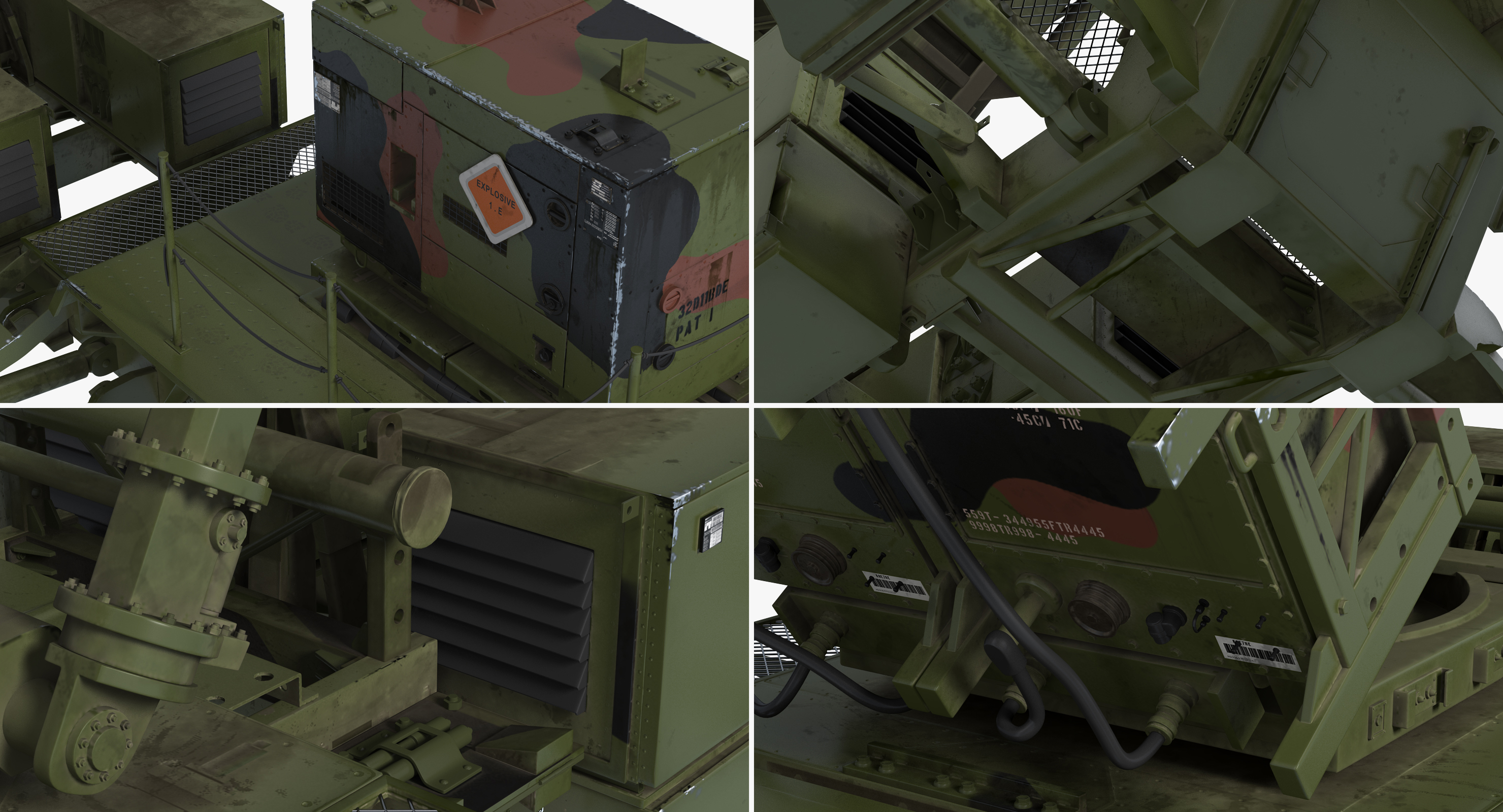 3D model MIM 104 Patriot SAM Battle Position