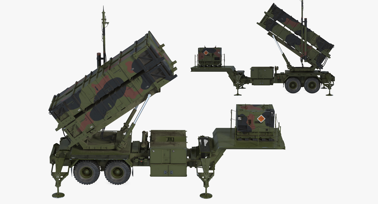 3D model MIM 104 Patriot SAM Battle Position