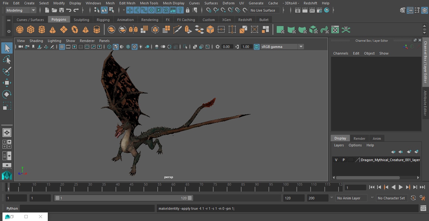 Dragon Mythical Creature 3D model