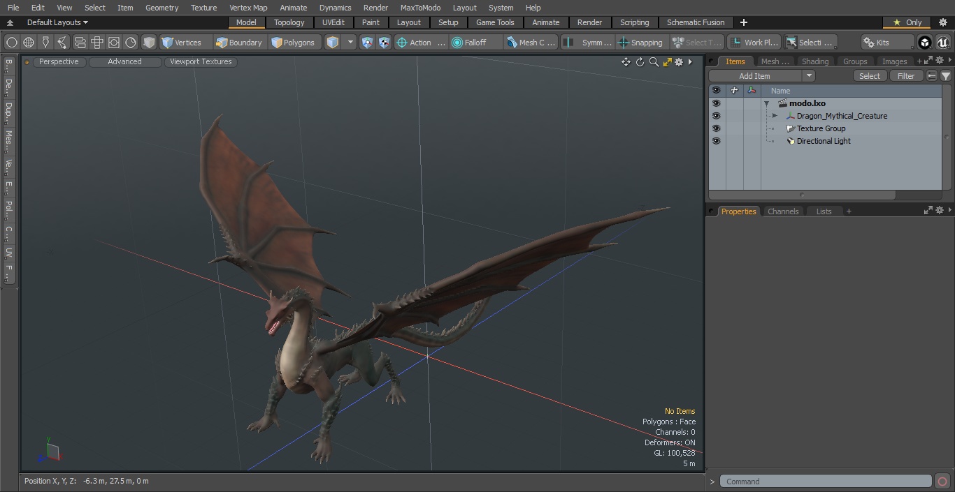 Dragon Mythical Creature 3D model