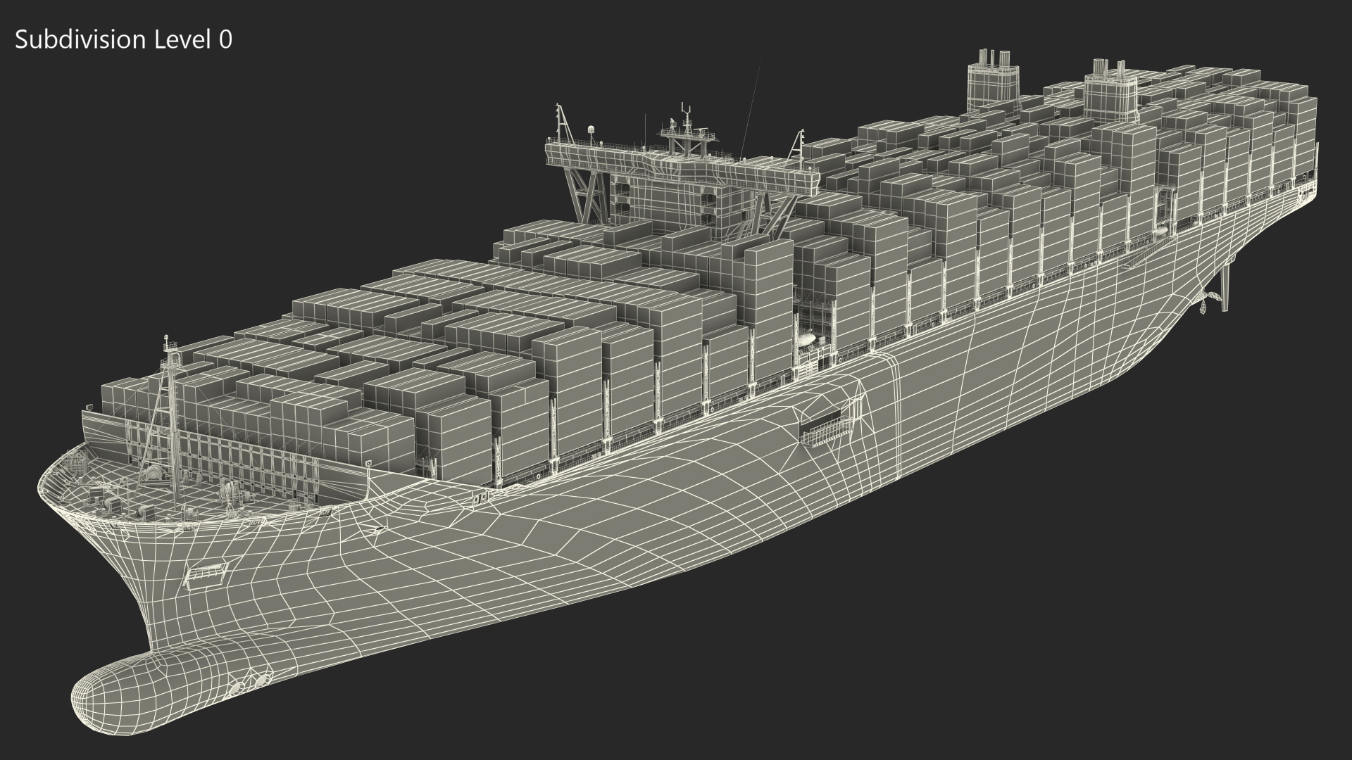 Loaded Maersk McKinney Container Ship 3D