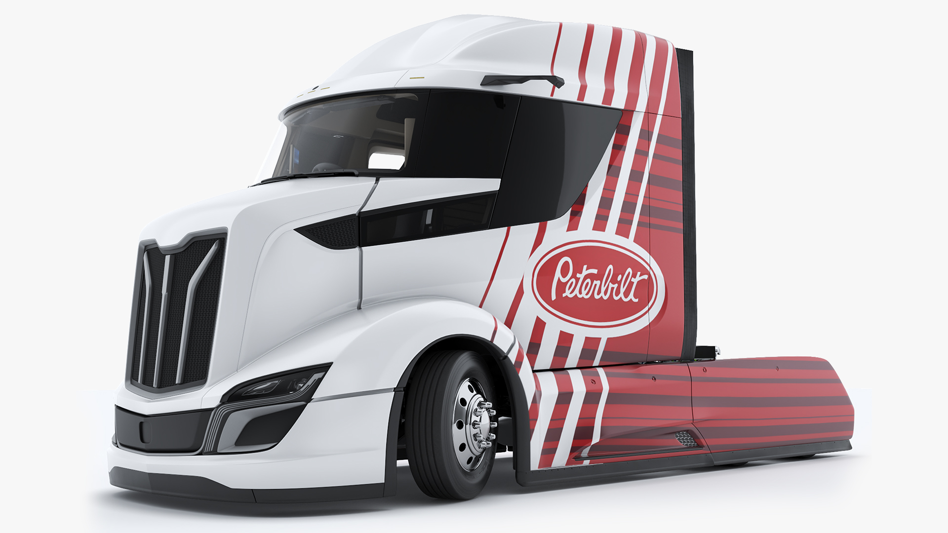 Peterbilt Supertruck 2 Rigged 3D model