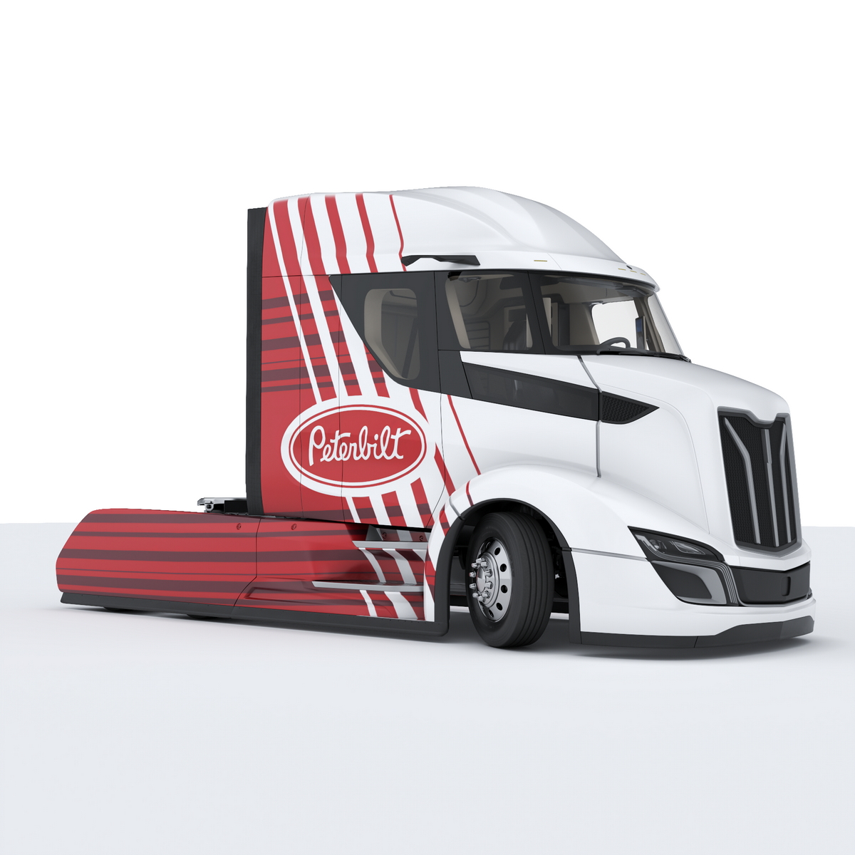 Peterbilt Supertruck 2 Rigged 3D model