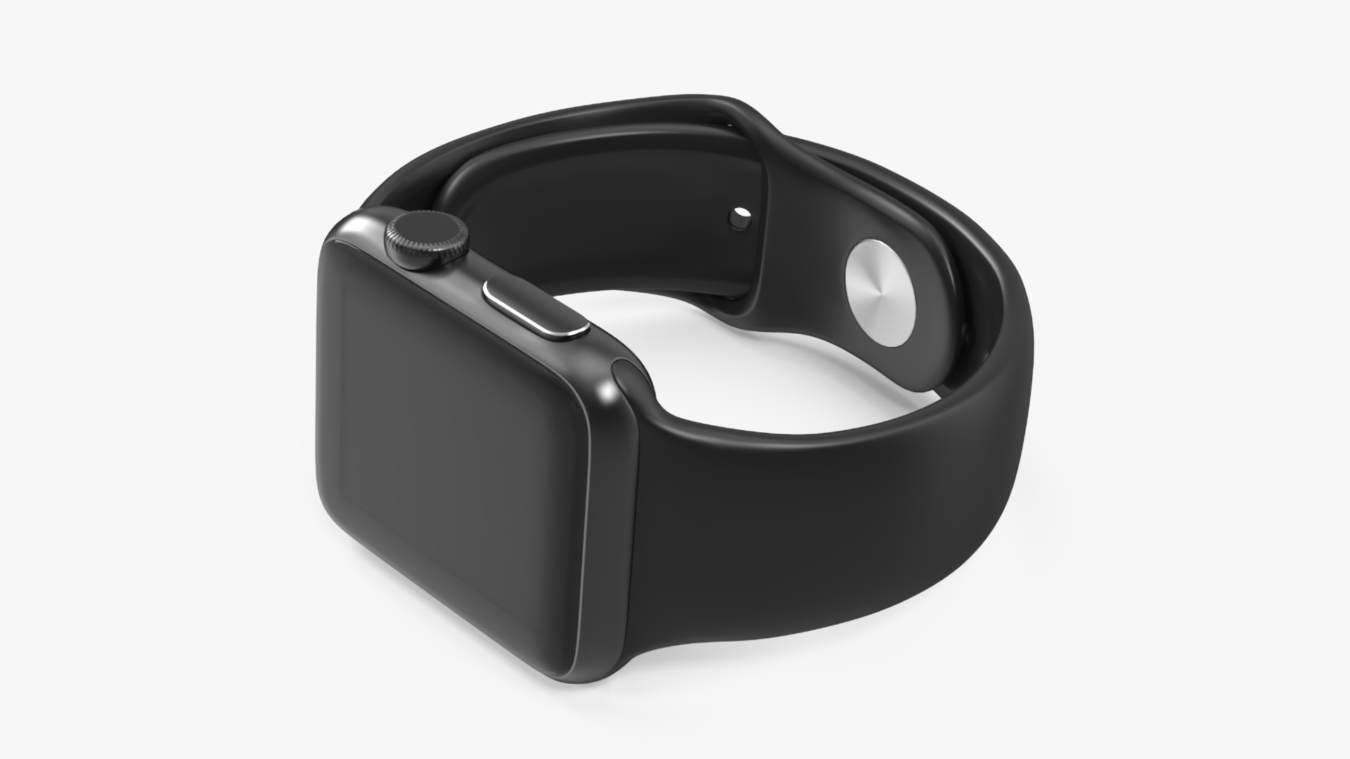 3D Apple Watch with Sports Band model