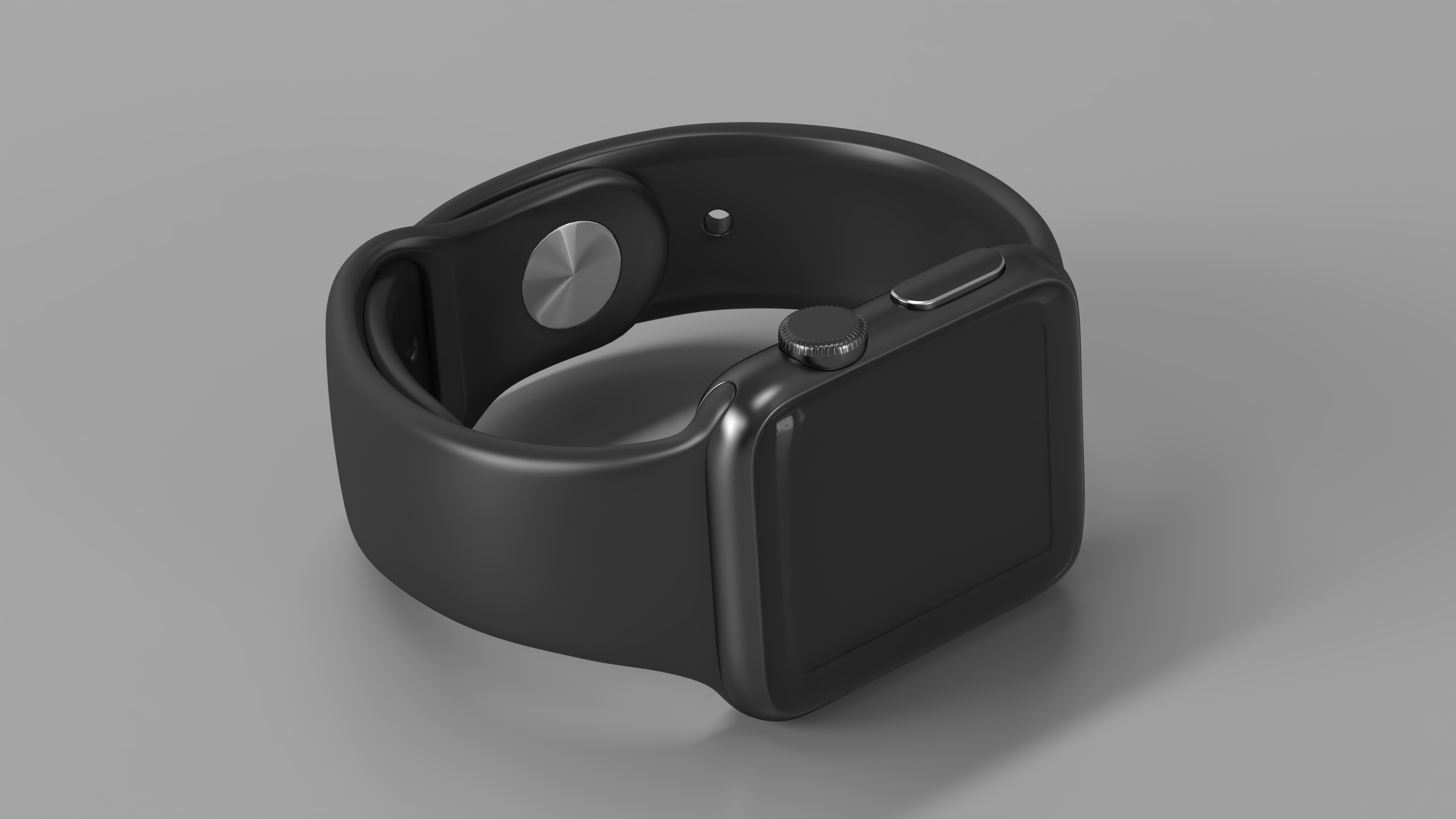 3D Apple Watch with Sports Band model