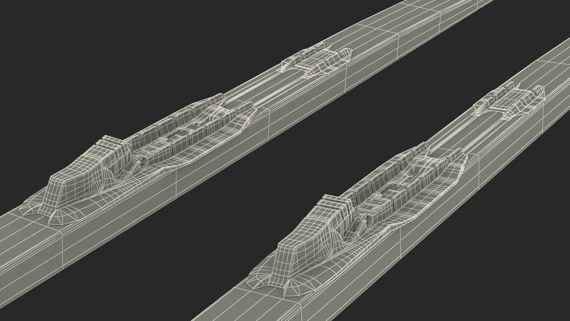 3D Biathlete Fully Equipped Canada Team Rigged model