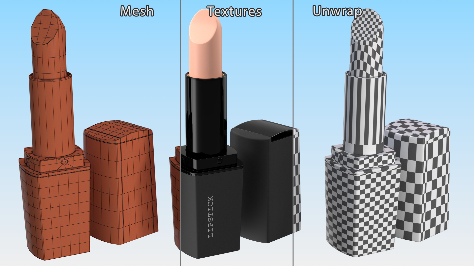 3D Coral Square Lipstick