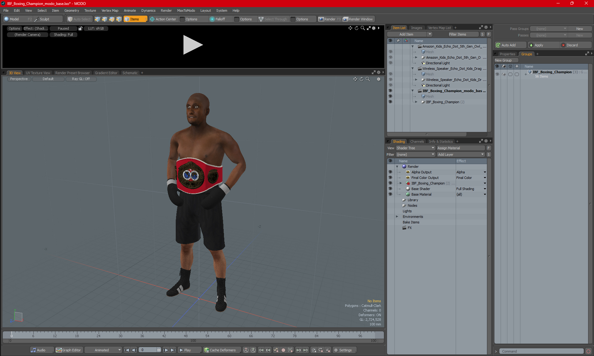 IBF Boxing Champion 3D model