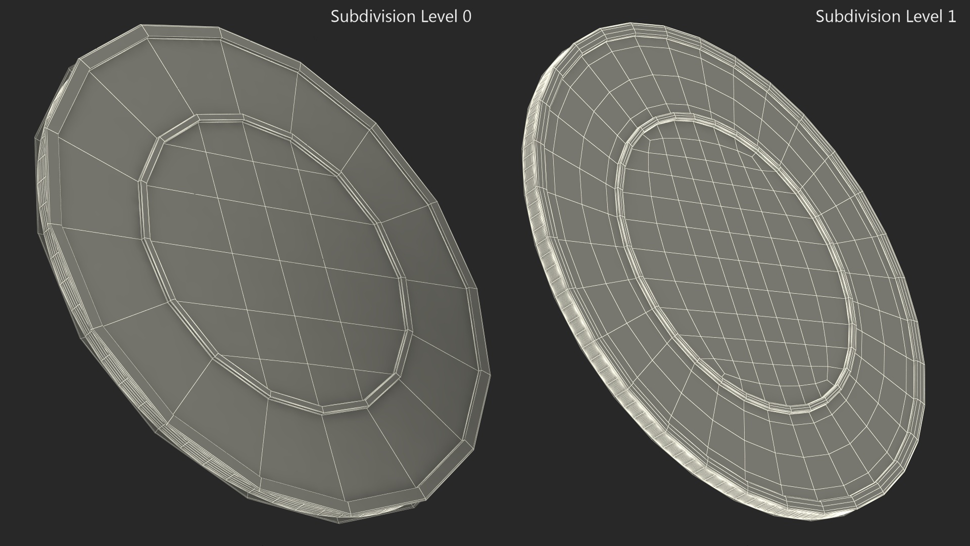 3D 2 Canadian Dollars Coin model