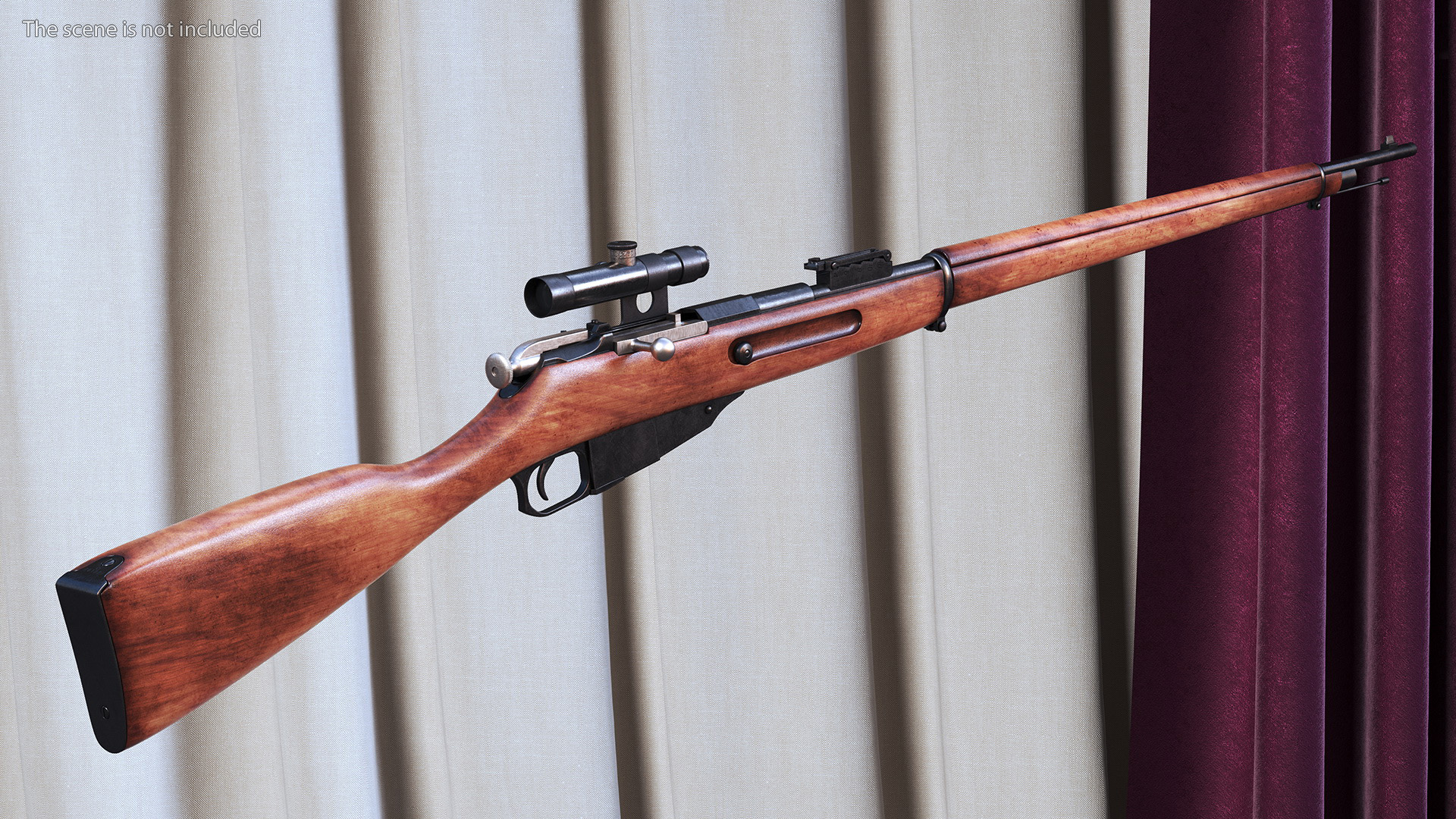 Mosin Nagant M1891 with Scope 3D model