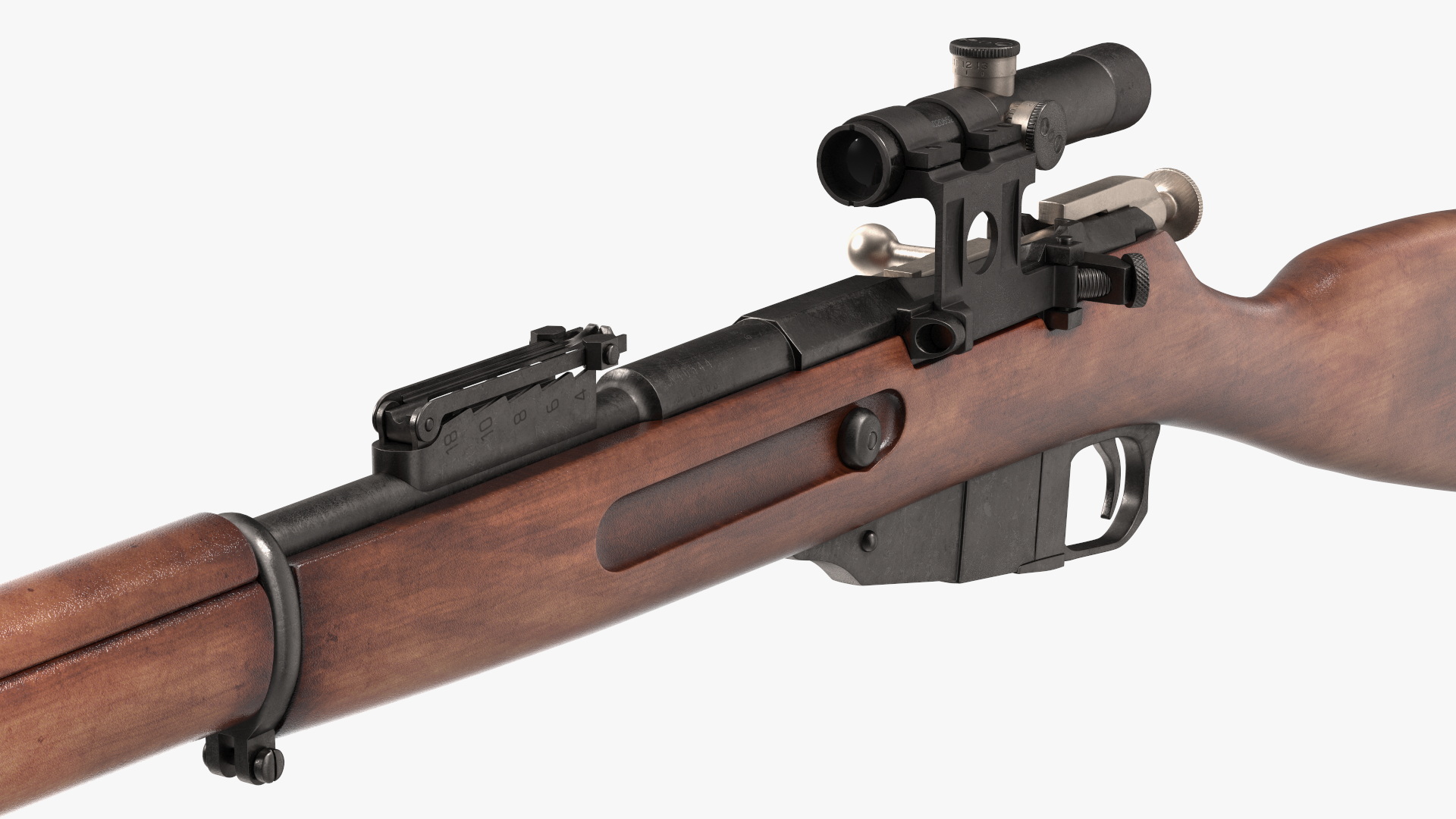 Mosin Nagant M1891 with Scope 3D model