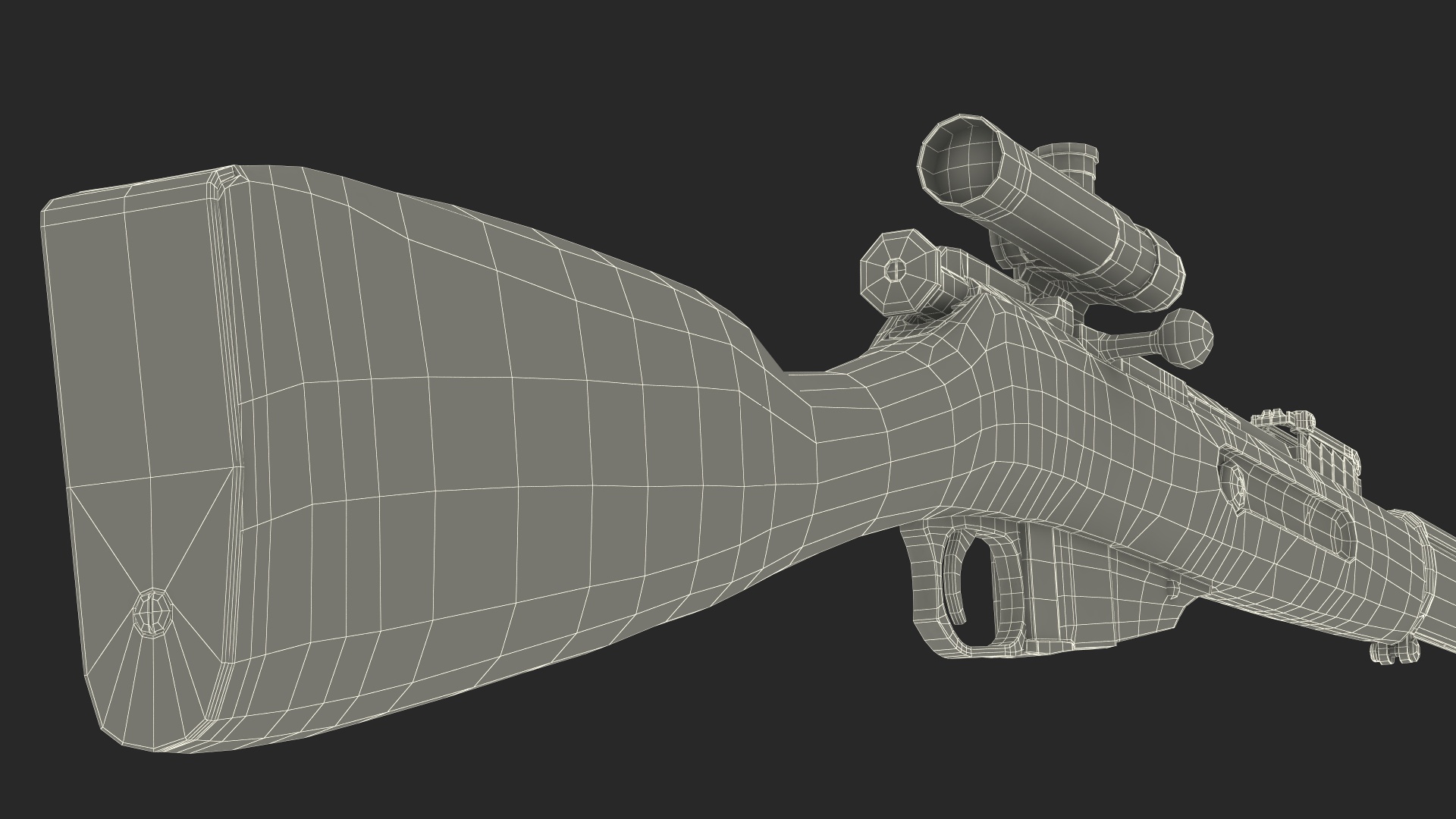 Mosin Nagant M1891 with Scope 3D model