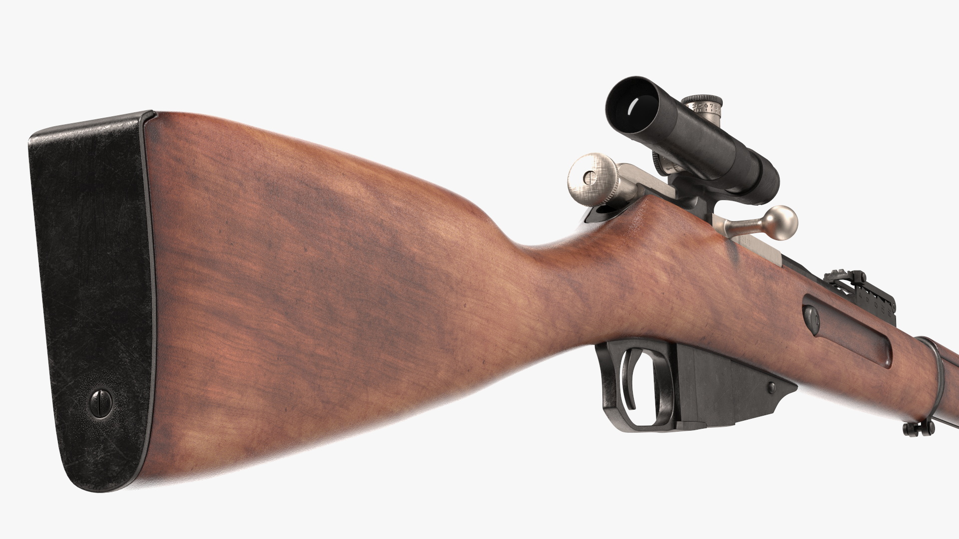 Mosin Nagant M1891 with Scope 3D model