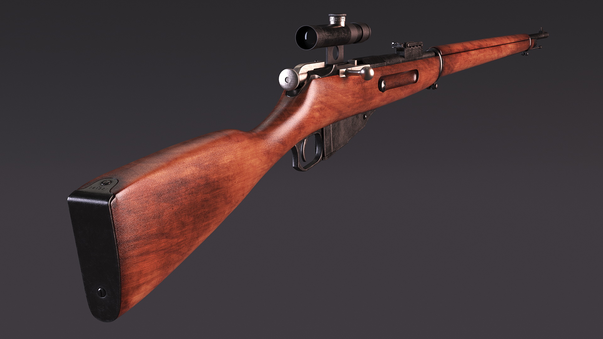 Mosin Nagant M1891 with Scope 3D model