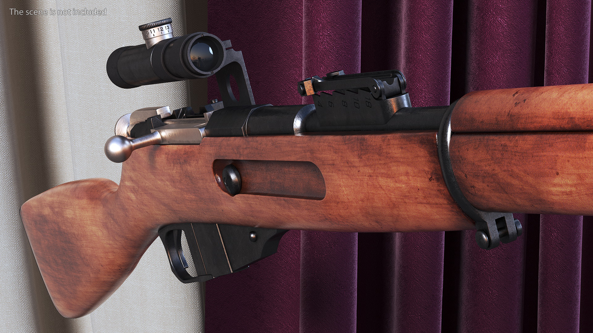 Mosin Nagant M1891 with Scope 3D model