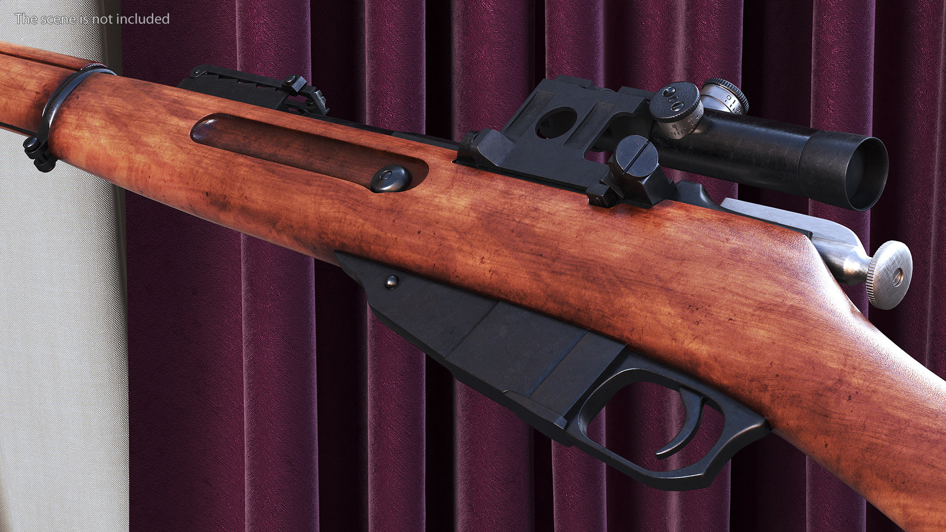 Mosin Nagant M1891 with Scope 3D model