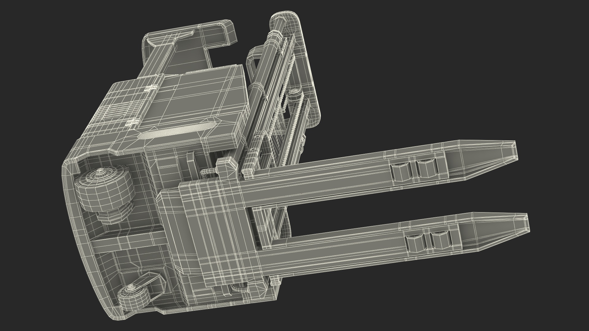 Yale Electric Reach Truck Rigged 3D