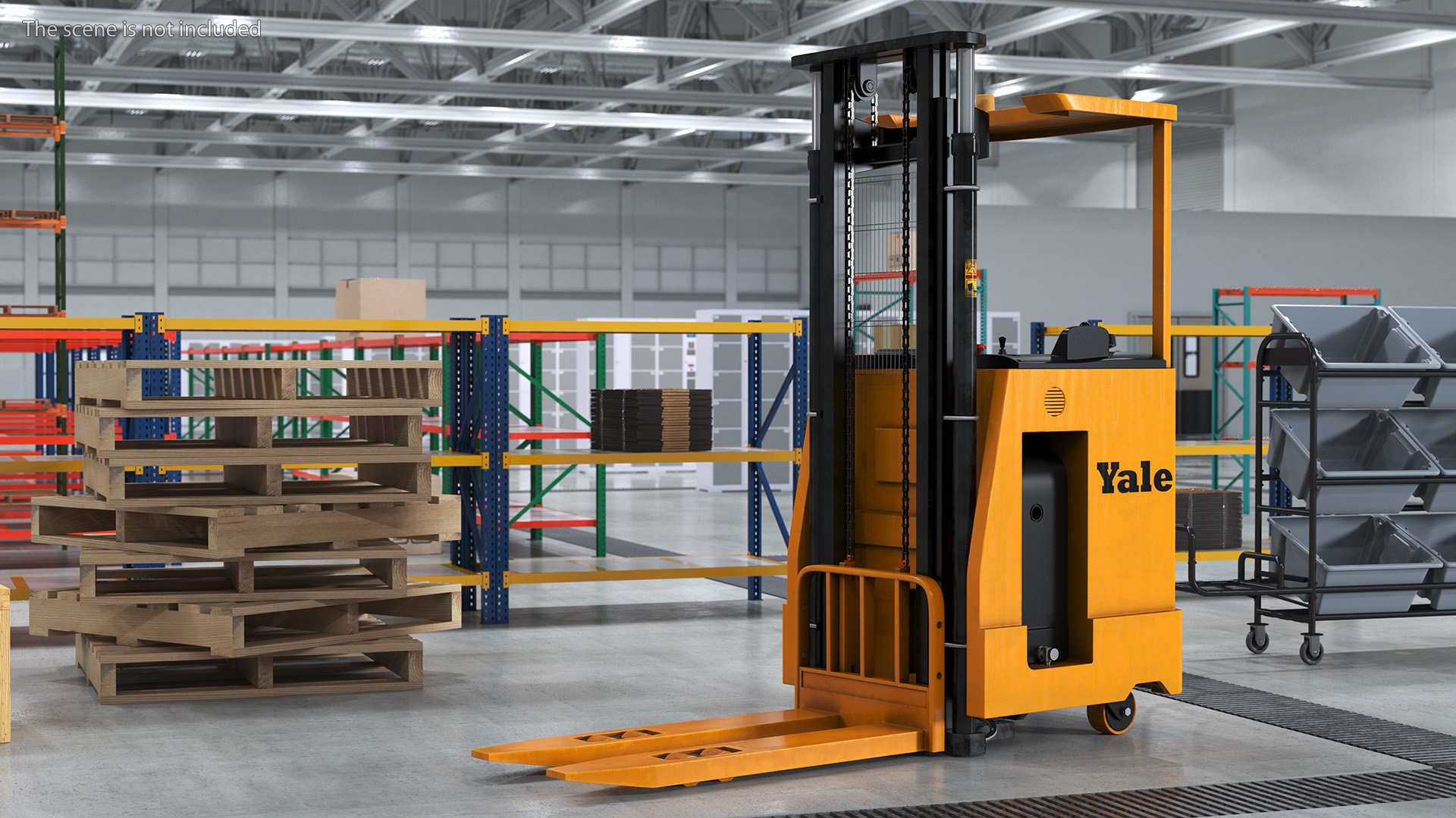 Yale Electric Reach Truck Rigged 3D