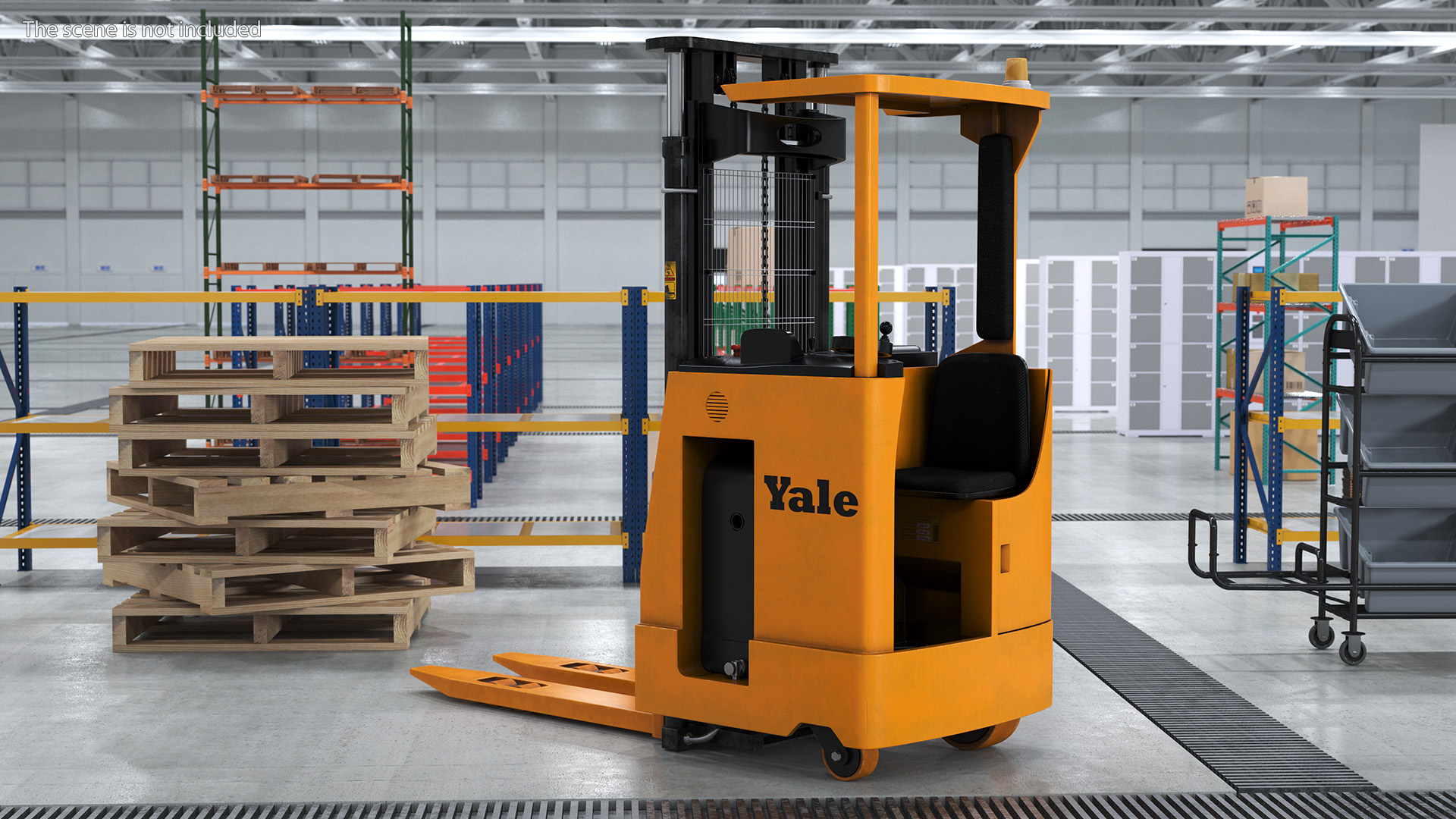 Yale Electric Reach Truck Rigged 3D