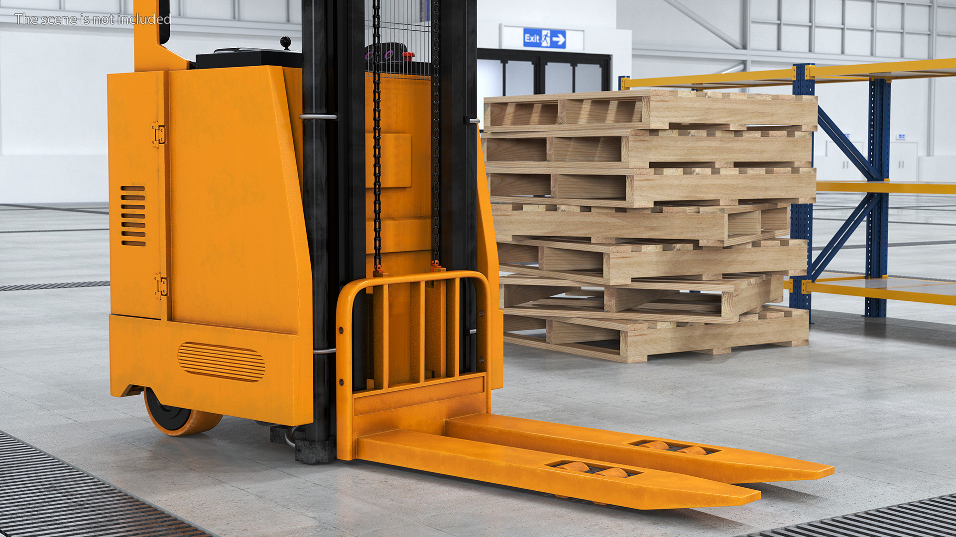 Yale Electric Reach Truck Rigged 3D