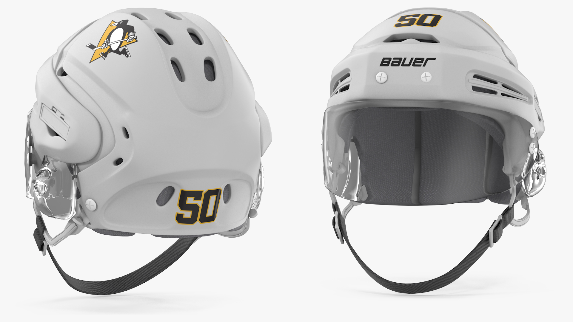 3D Hockey Helmet Pittsburgh Penguins model