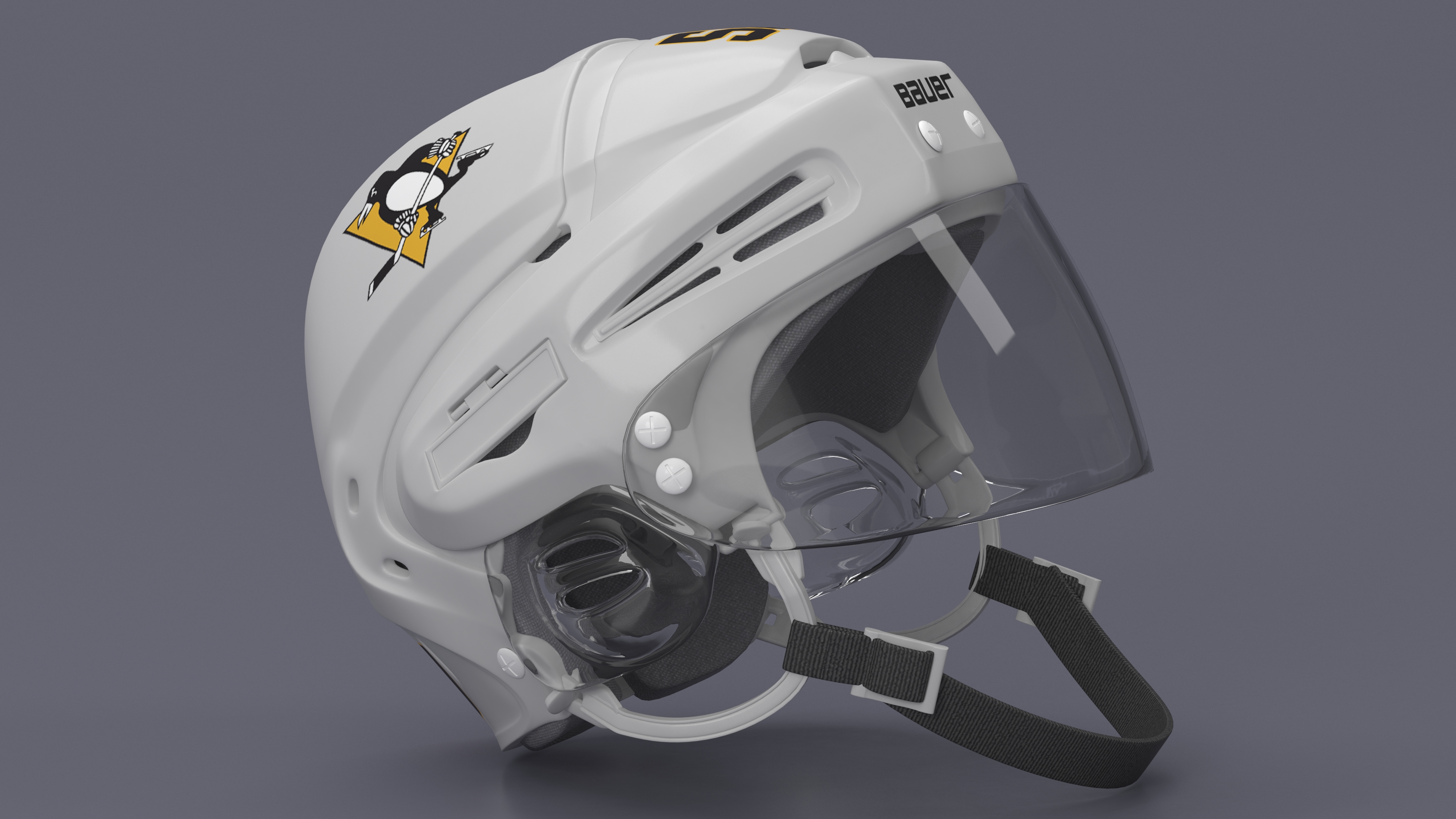 3D Hockey Helmet Pittsburgh Penguins model