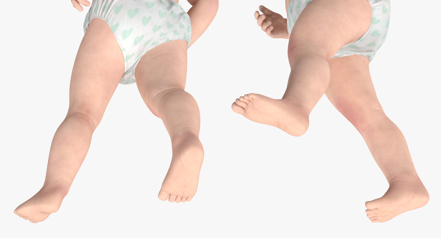 3D Baby Boy Walking