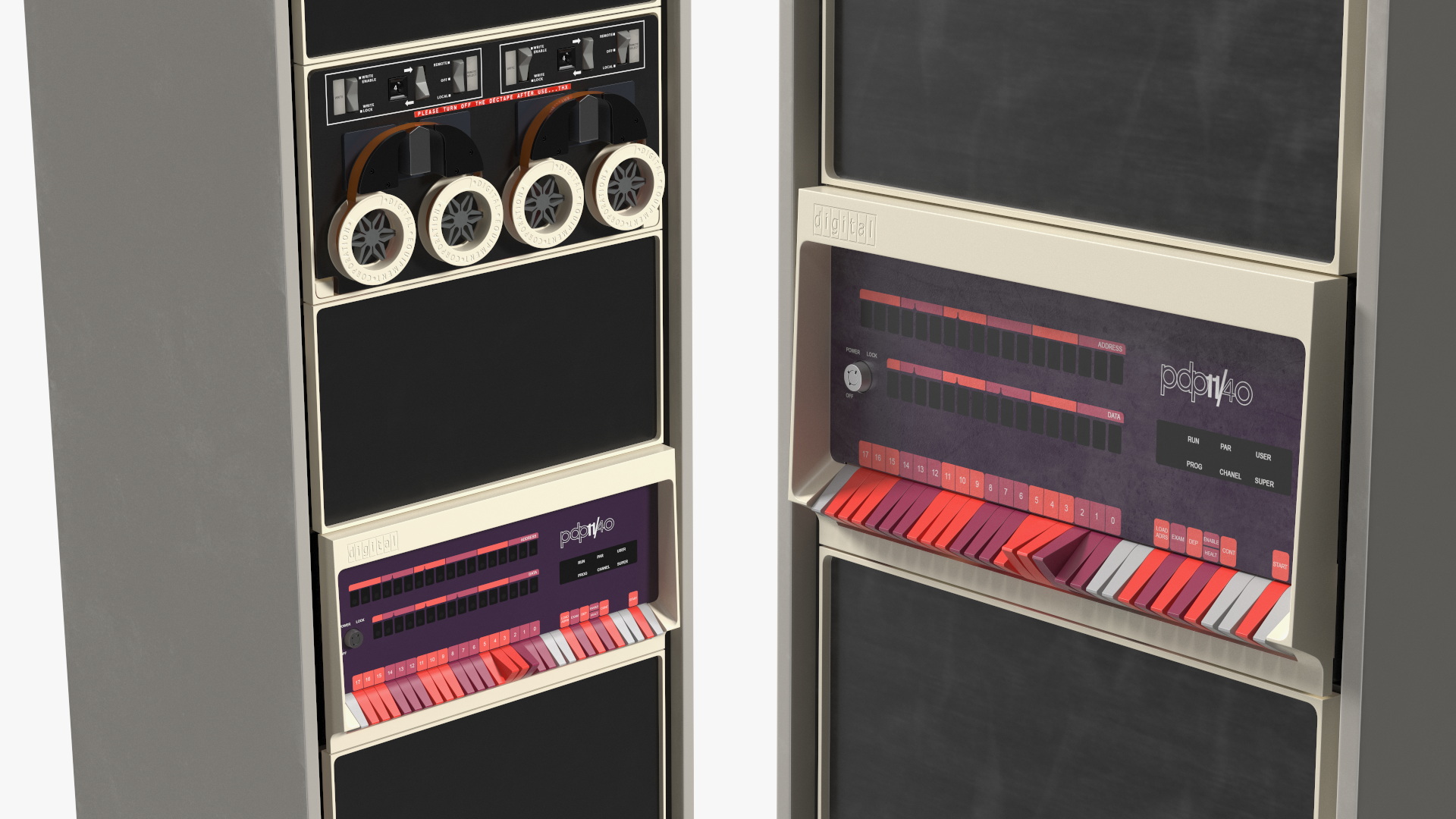 3D model Retro Mini Computer DEC PDP 11