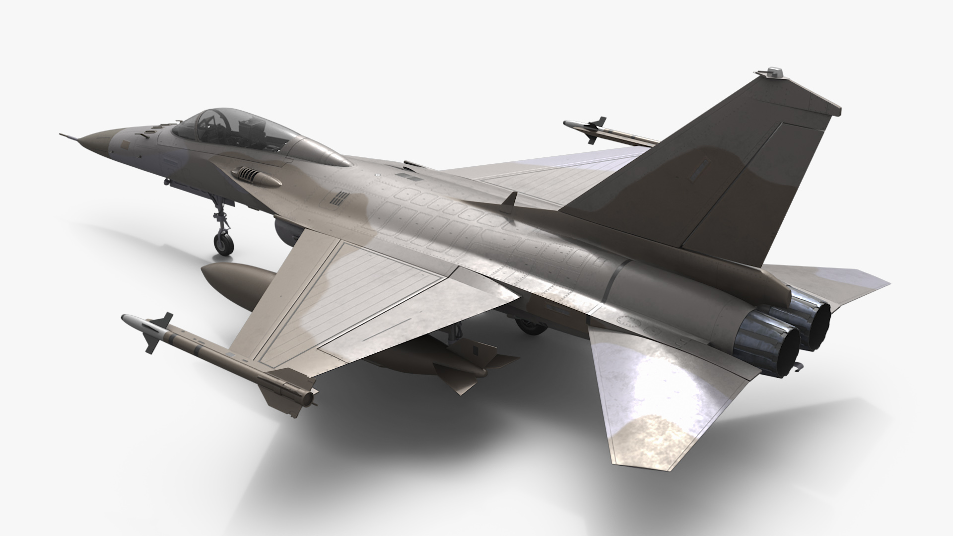 3D Combat Interceptor Fighter Jet Simplified