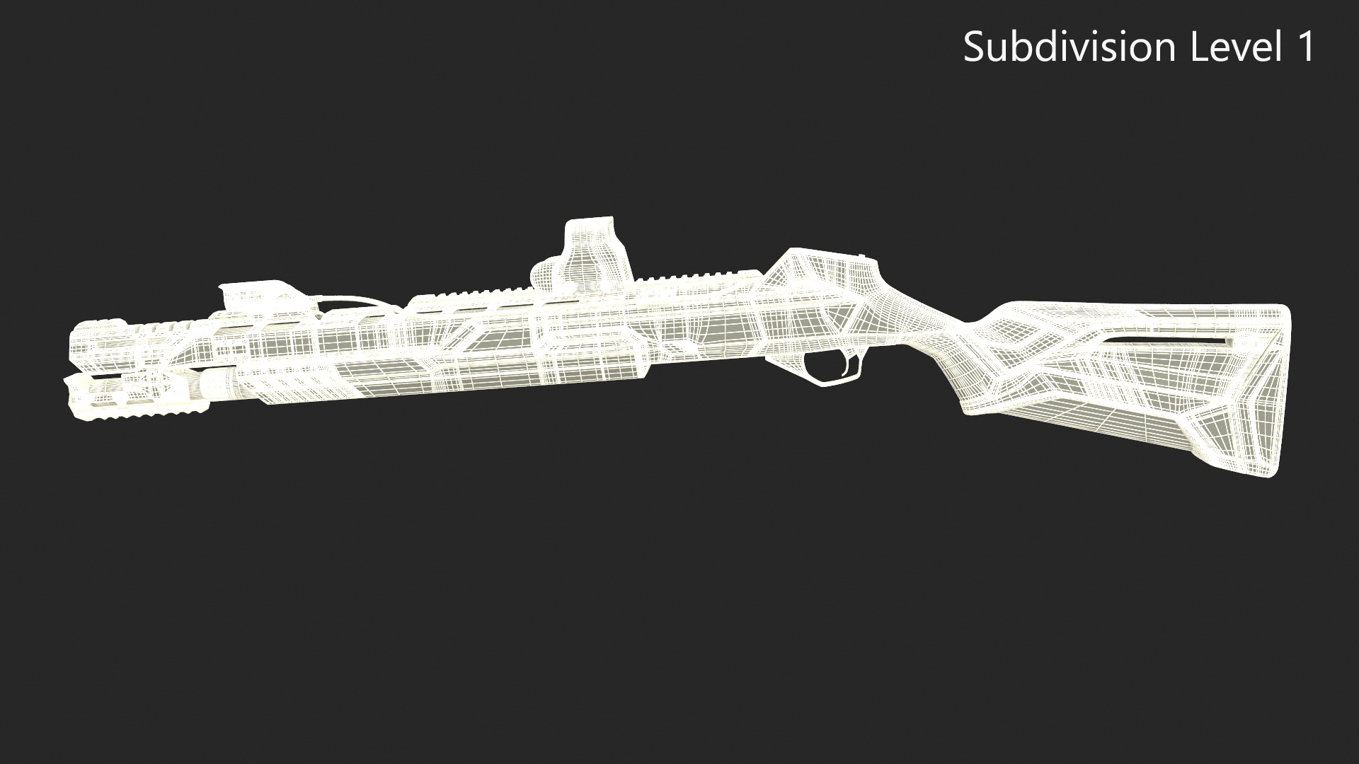 Kalashnikov Shotgun MP 155 Ultima Black 3D model