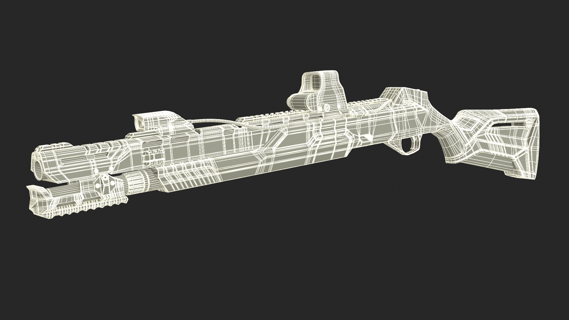 Kalashnikov Shotgun MP 155 Ultima Black 3D model