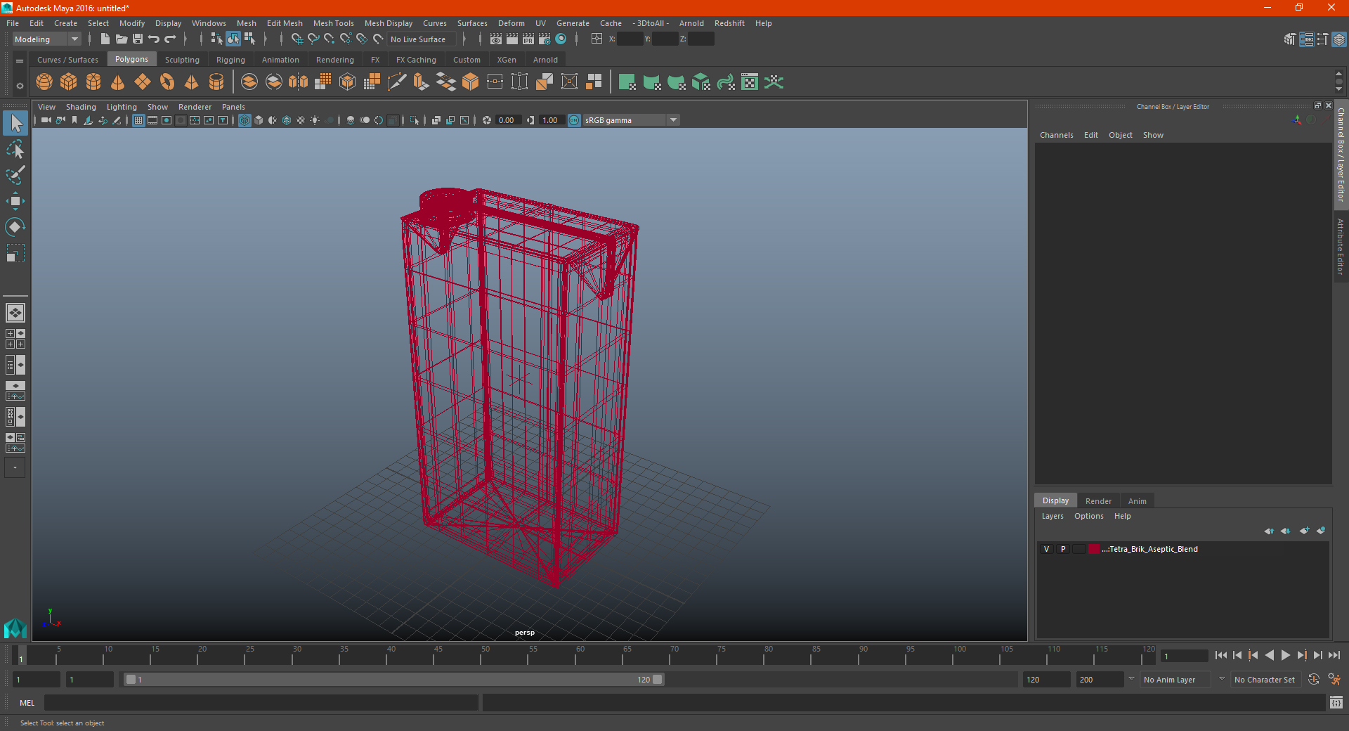 Tetra Brik Aseptic Blend 3D model