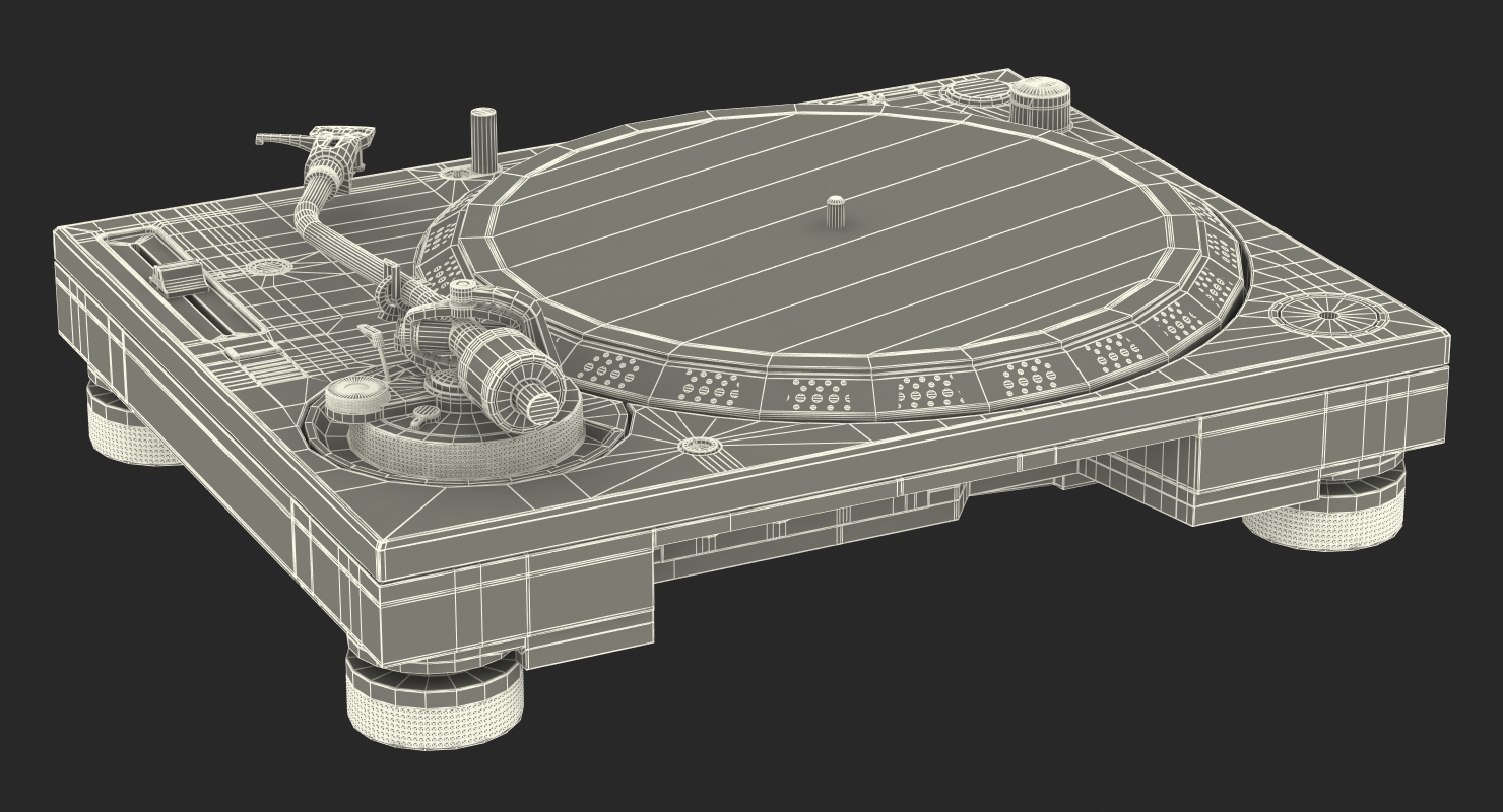 3D model Professional DJ Turntable