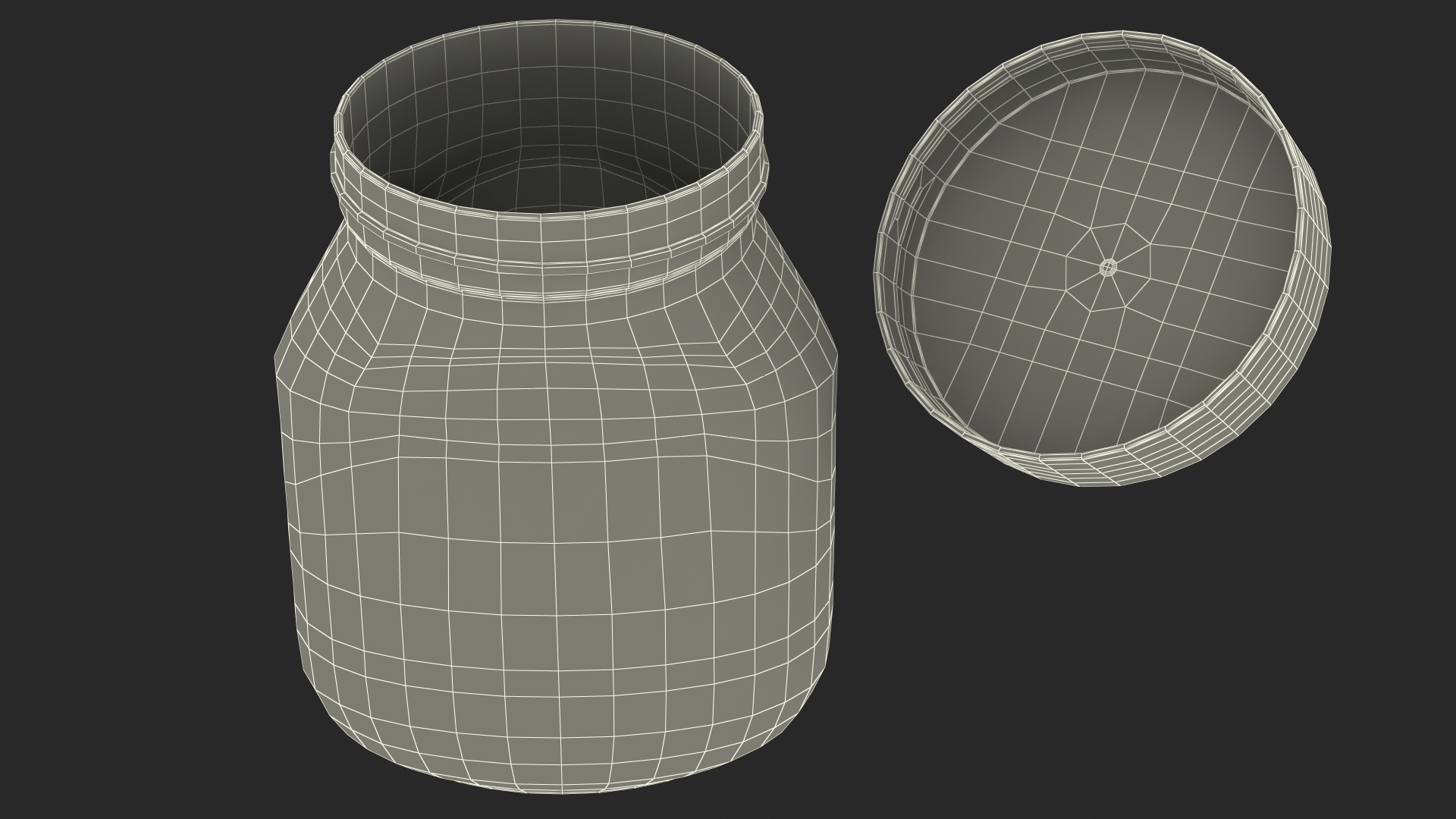 3D model Empty Glass Pot