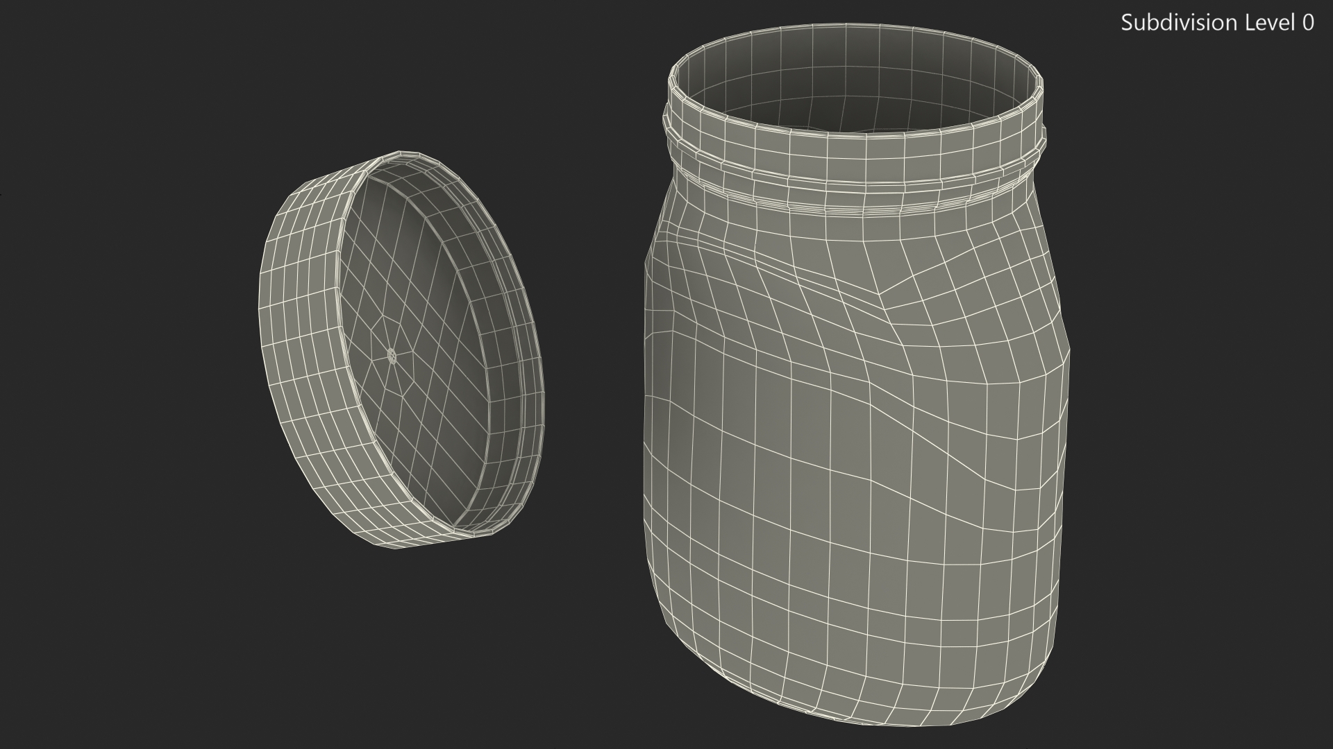 3D model Empty Glass Pot