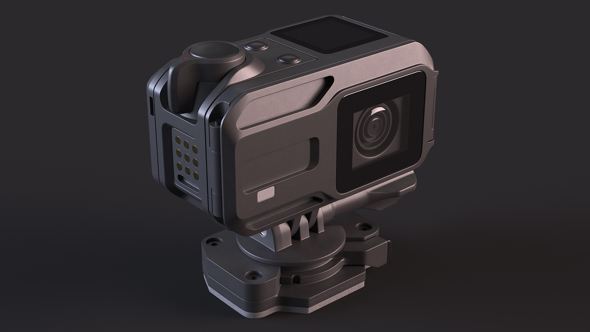 3D model Helmet Action Camera