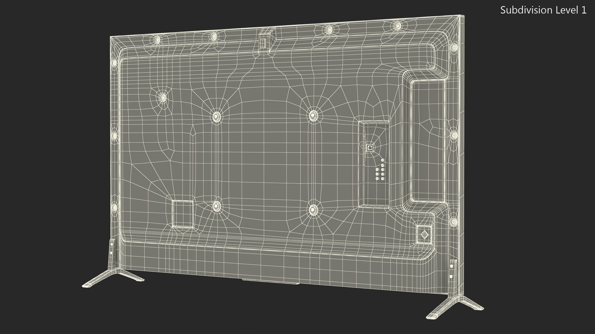 3D Modern Flat Screen TV