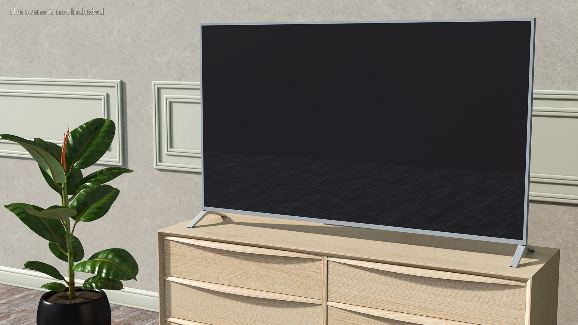 3D Modern Flat Screen TV