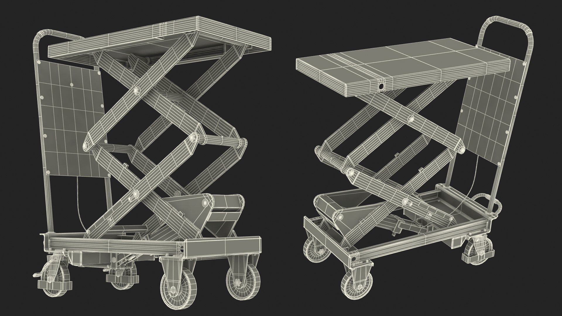 3D model Mobile Hydraulic Scissor Table