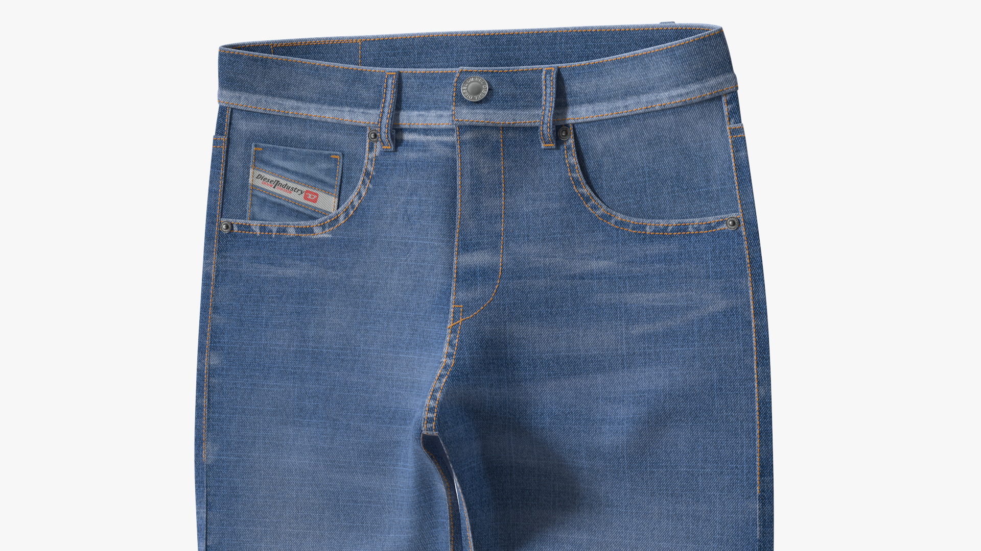 Diesel Mens Jeans Blue 3D