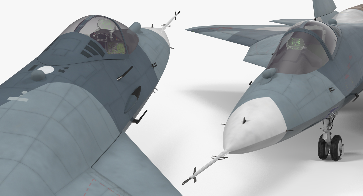 3D model Sukhoi T 50 PAK FA Rigged