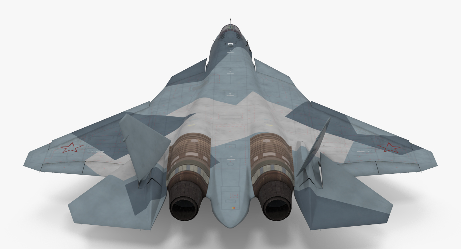 3D model Sukhoi T 50 PAK FA Rigged