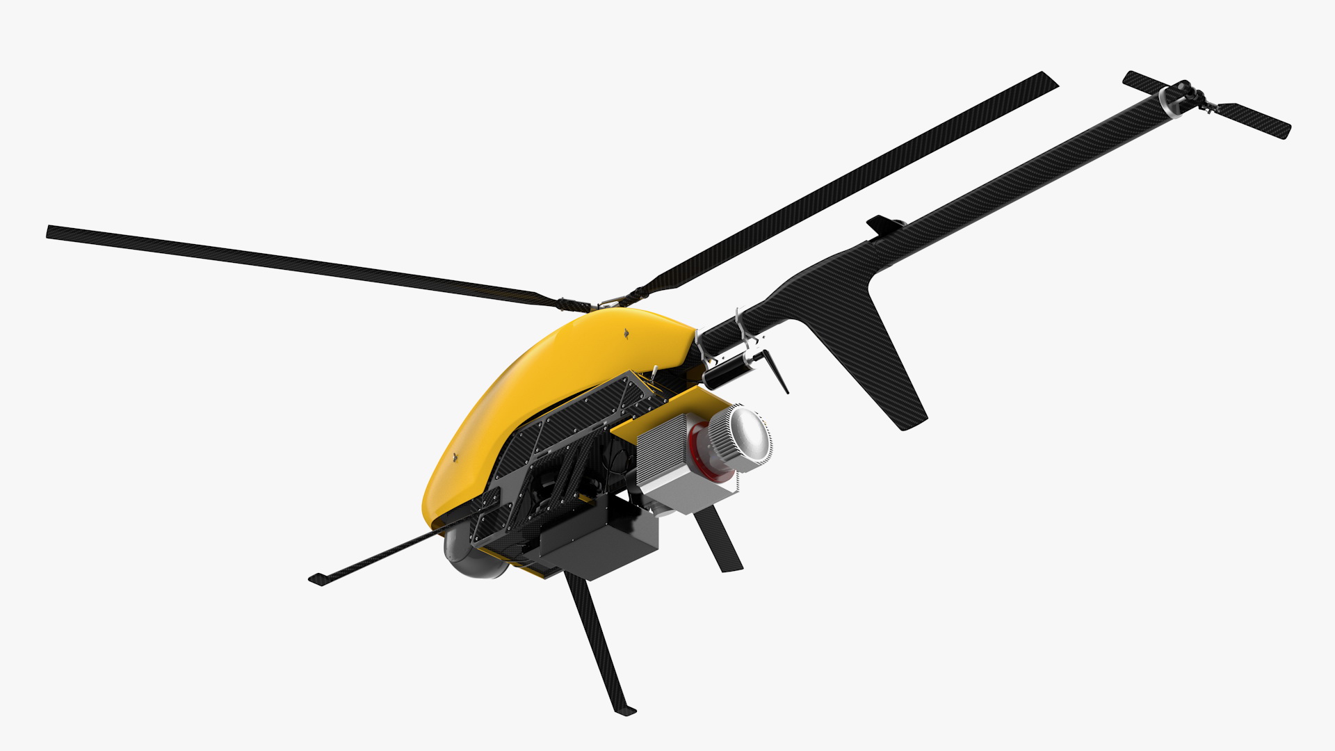 Helicopter UAV Drone Rigged 3D