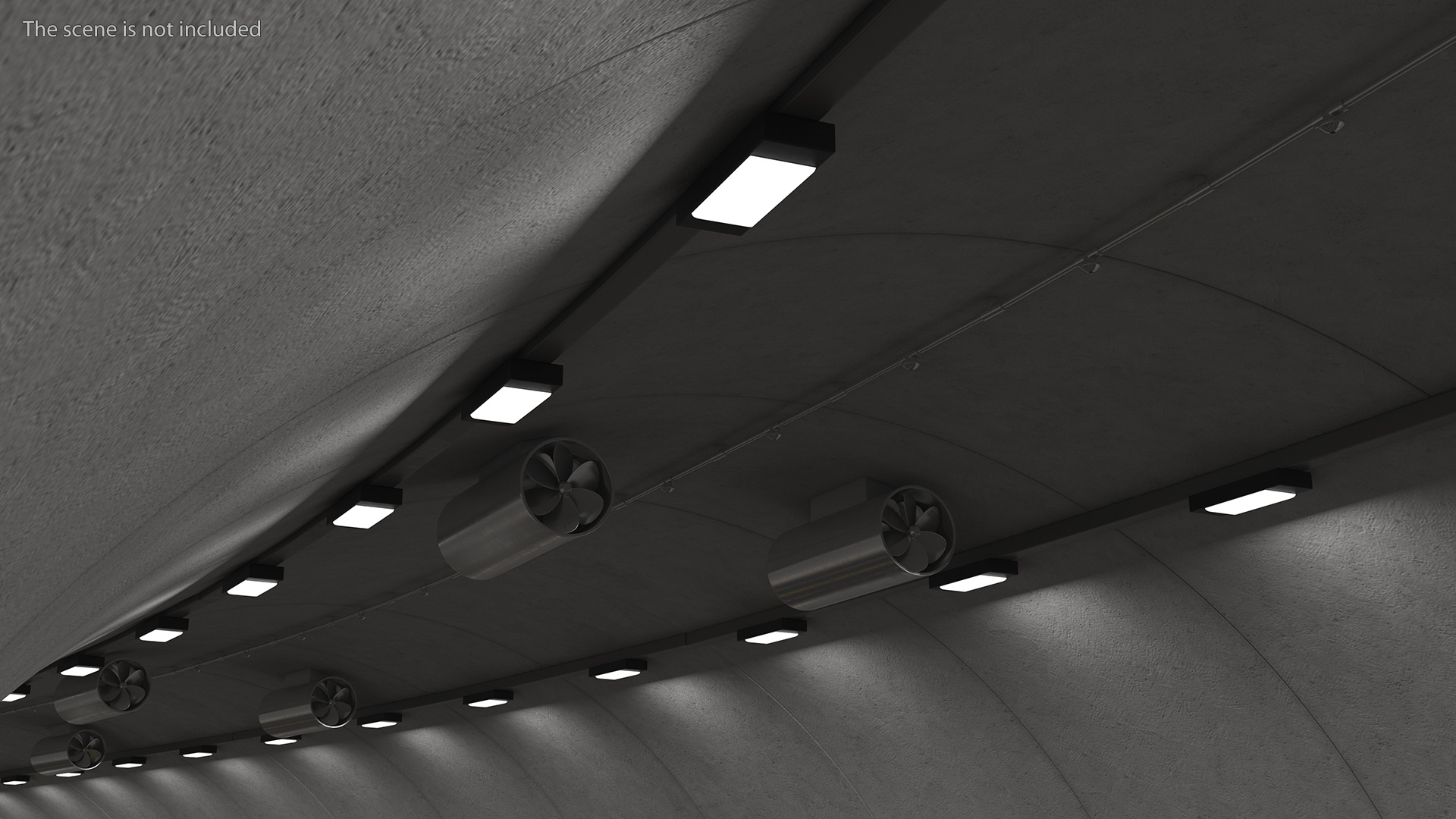 Tunnel Car Cross Section Bend 3D model