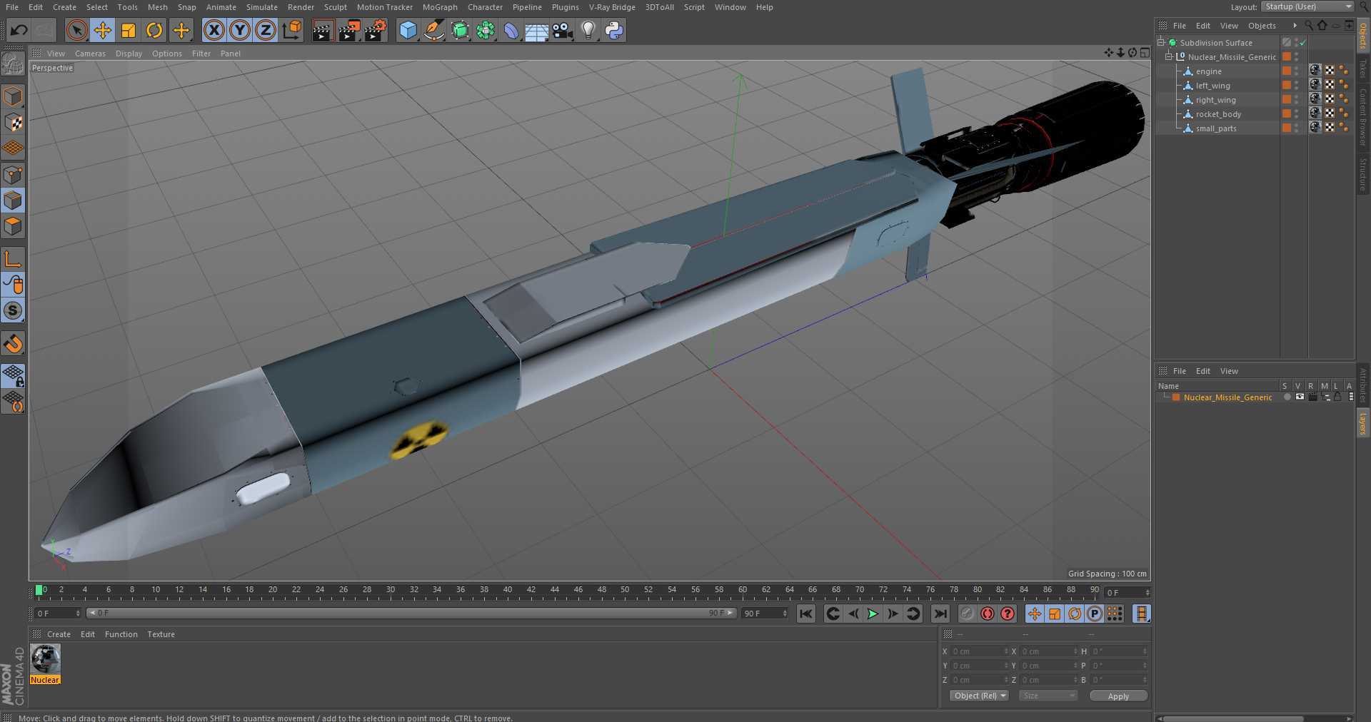 3D Nuclear Missile Generic model